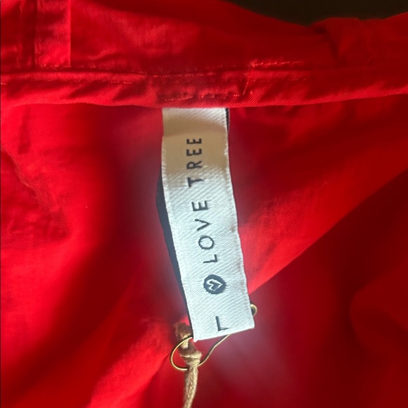 Love Tree Women's Red Hooded Jacket - Picture 5 of 8